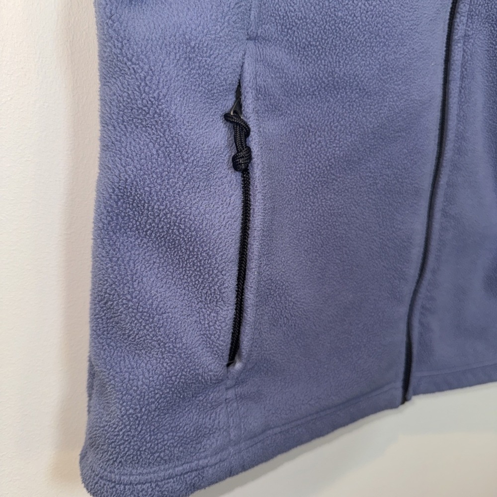 LL Bean Fleece Vest Women's Medium Reg‎ Purple Outdoors Hiking Layering EUC - Picture 4 of 11